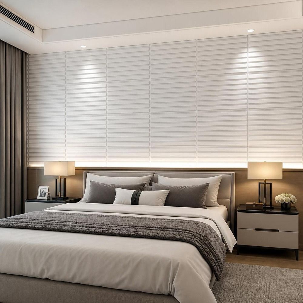 Wit 3D-wandpaneel 50*50cm met  - Pvc Panel Background recensie en prijs